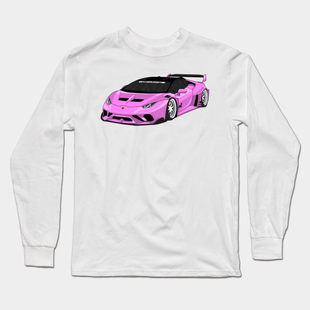 lamborghini huracan VIOLET Long Sleeve T-Shirt by VENZ0LIC